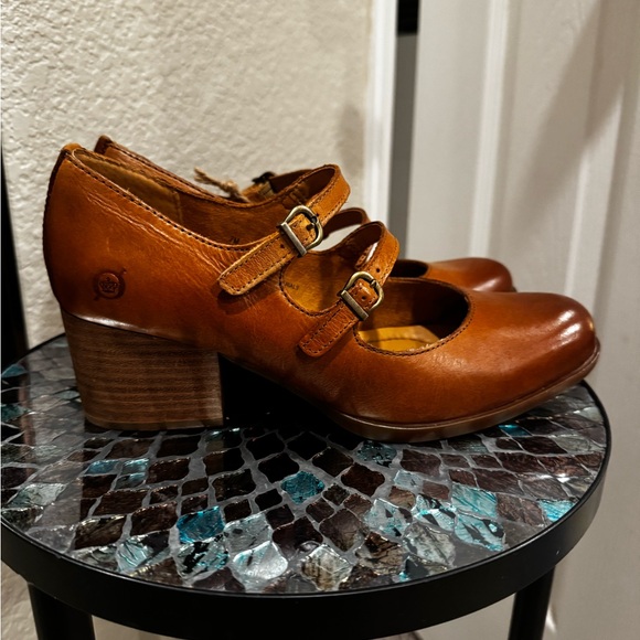 Born Tan Karalee Mary Jane Pumps - Picture 3 of 12